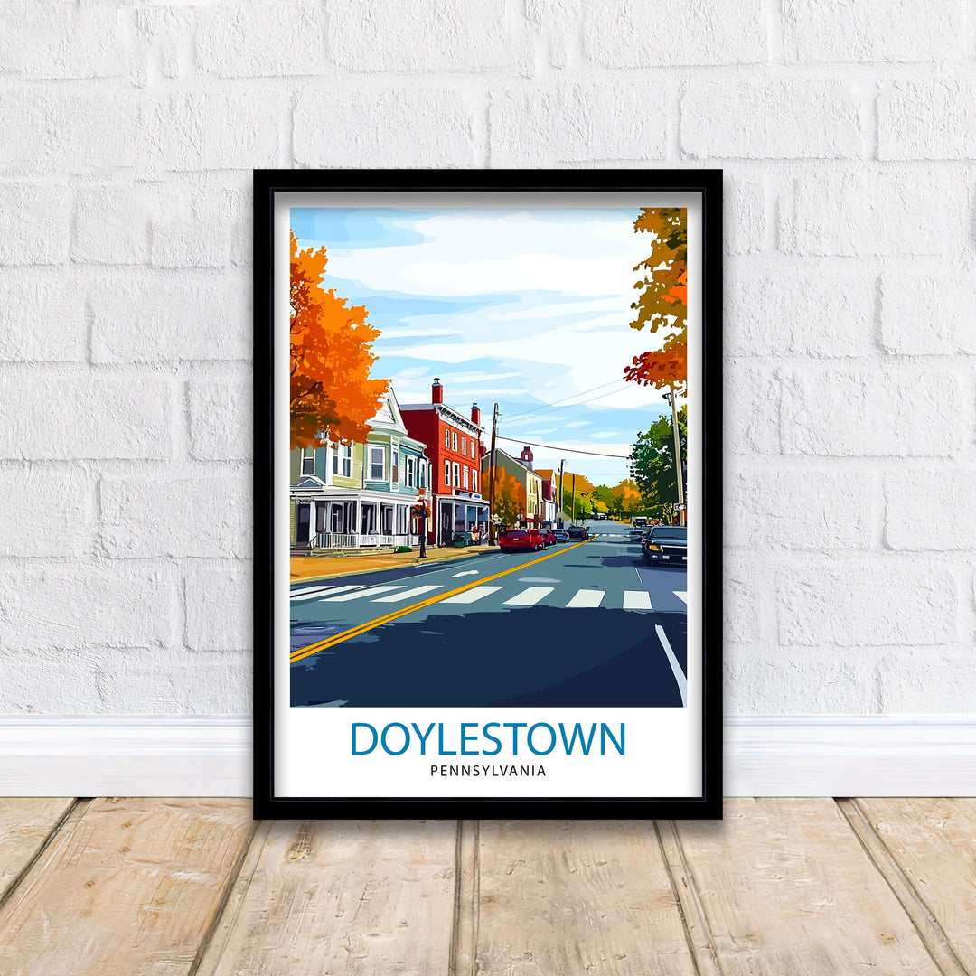 Doylestown Pennsylvania Travel Poster