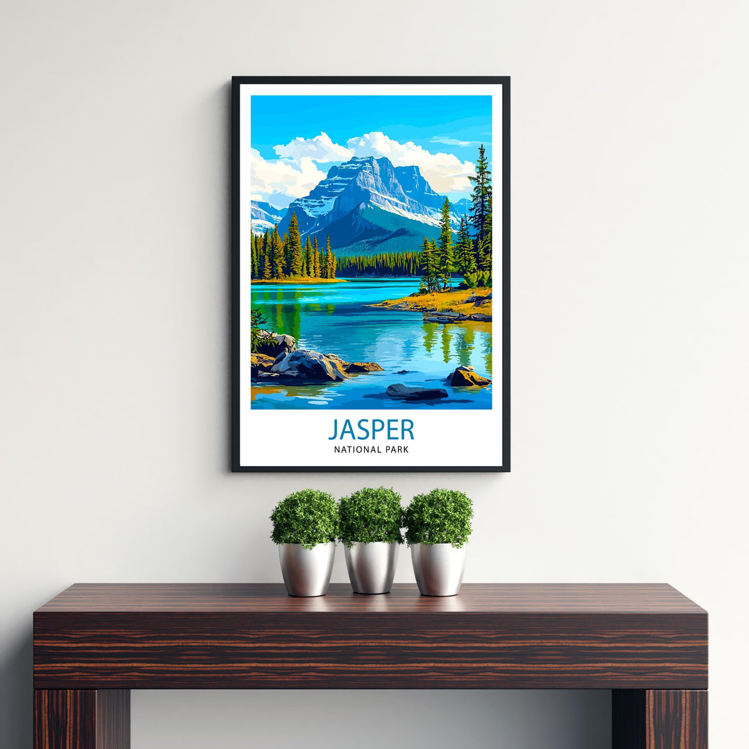 Jasper National Park Canada Travel Print Wall Decor Wall Art Jasper Wall Hanging Home Décor Jasper Gift Art Lovers Canadian Art Lover Gift