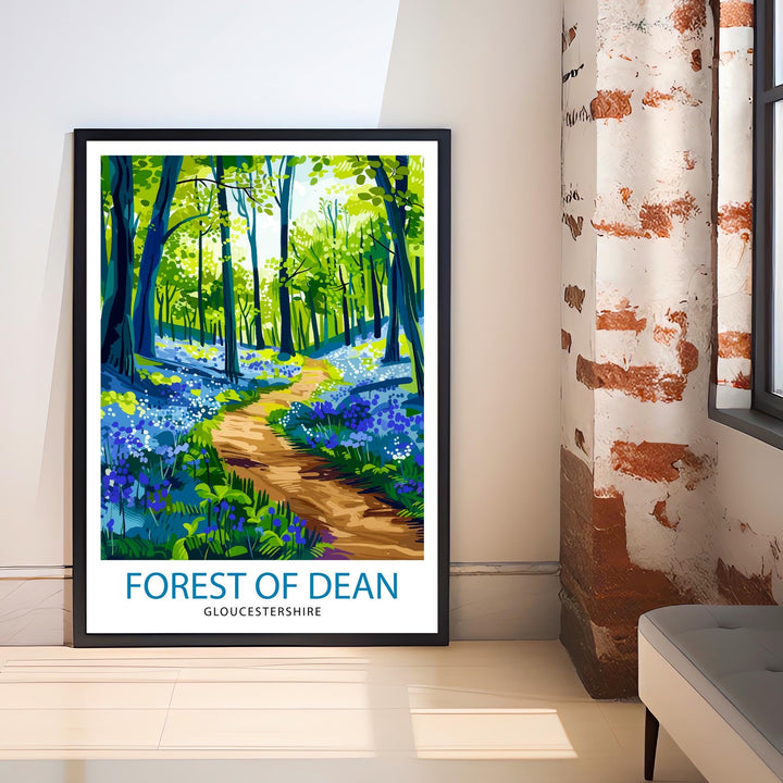 Forest of Dean Gloucestershire Travel Poster