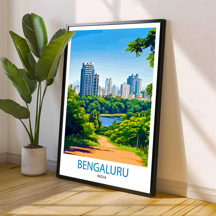 Bengaluru India Travel Print Wall Decor Wall Art Bengaluru Wall Hanging Home Décor Bengaluru Gift Art Lovers Indian Art Lover Gift Print Art