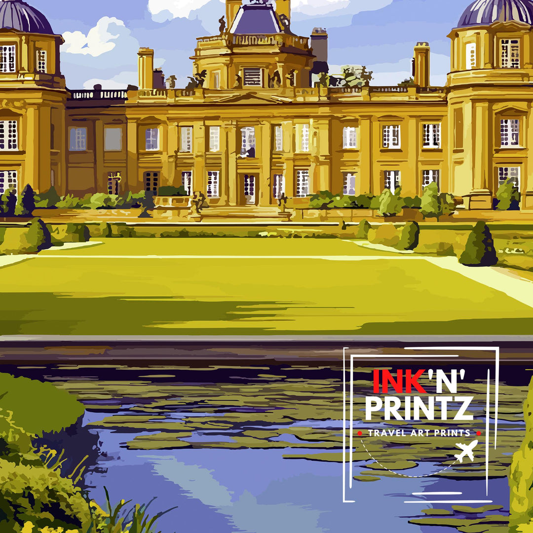 Blenheim Palace Oxfordshire Travel Print Wall Decor Wall Art Blenheim Palace Wall Hanging Home Décor Blenheim Palace Gift Art Lovers British