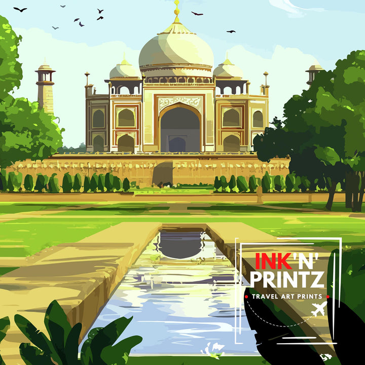 Delhi India Travel Poster