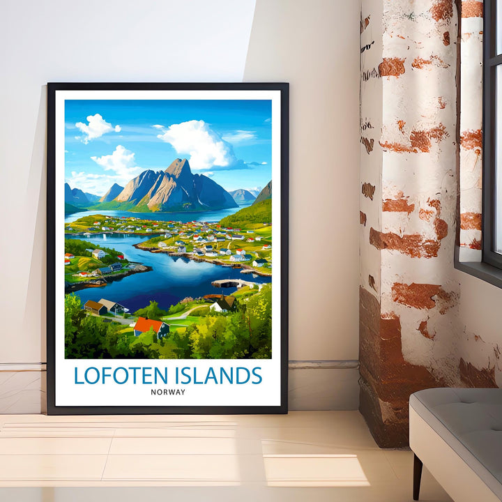 Lofoten Islands Norway Travel Poster