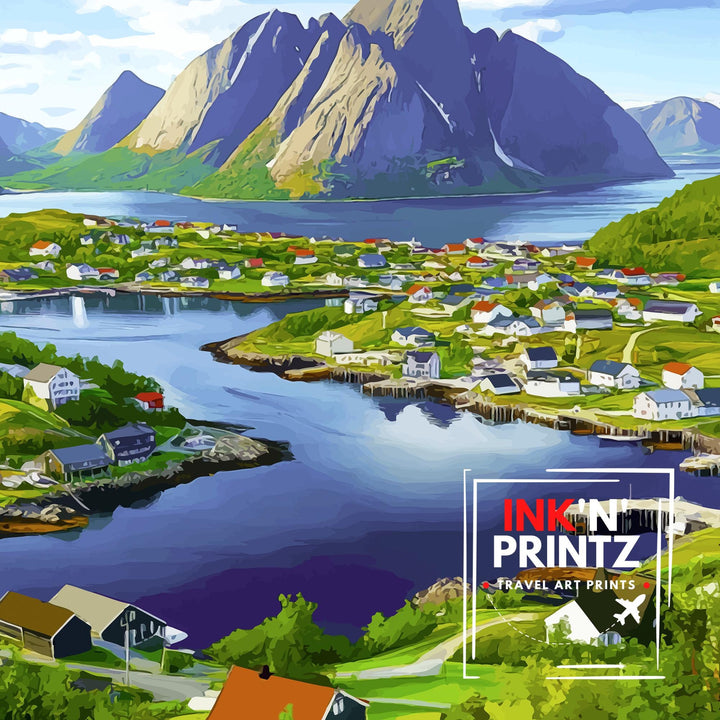 Lofoten Islands Norway Travel Poster