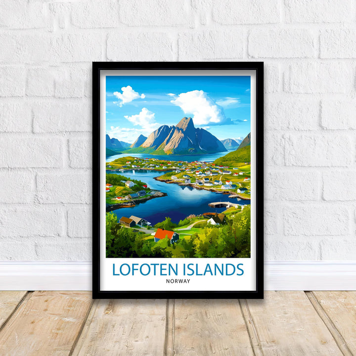 Lofoten Islands Norway Travel Poster