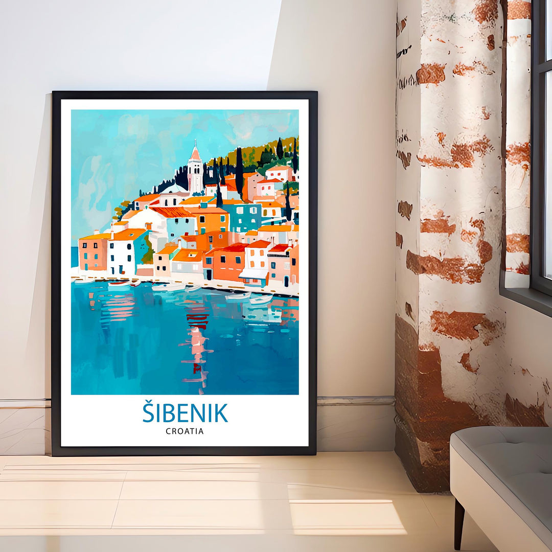 Sibenik Croatia Travel Print Wall Decor Wall Art Šibenik Wall Hanging Home Décor Šibenik Gift Art Lovers Croatian Art Lover Gift Print Art