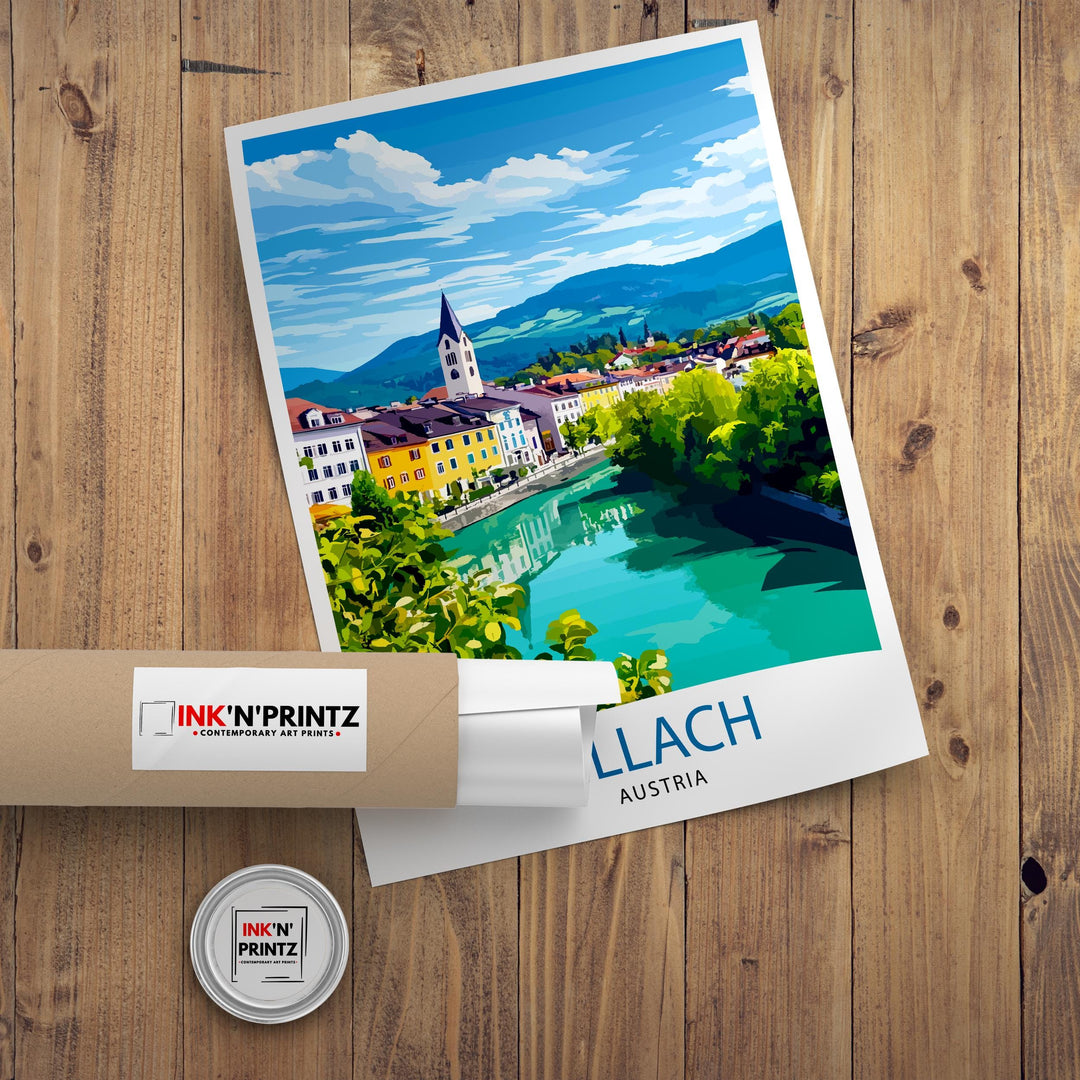 Villach Austria Travel Poster