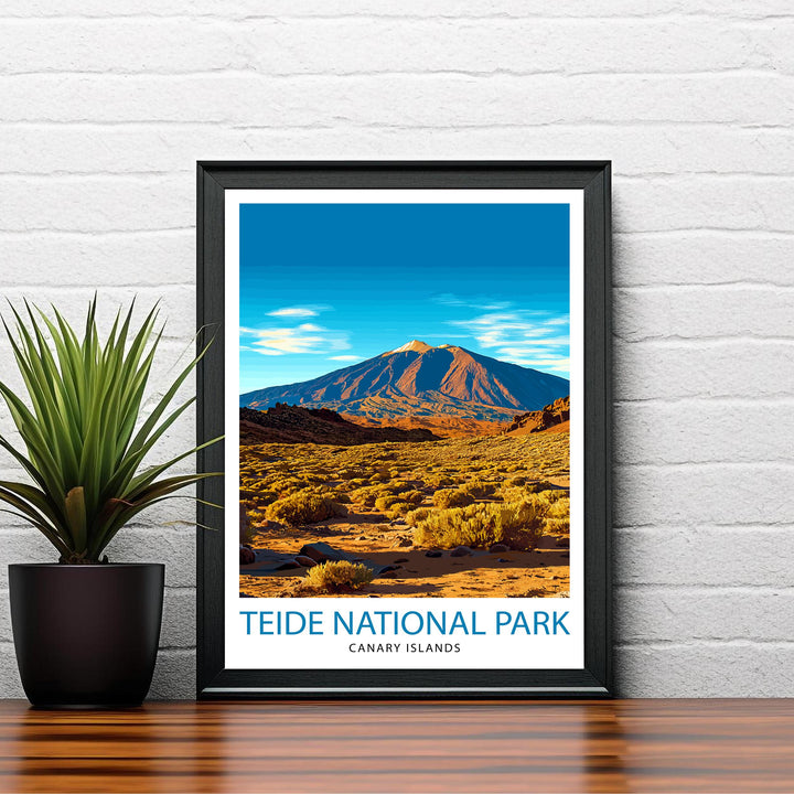 Teide National Park Tenerife Travel Print Wall Decor Wall Art Teide Wall Hanging Home Décor Teide Gift Art Lovers Spanish Art Lover Gift