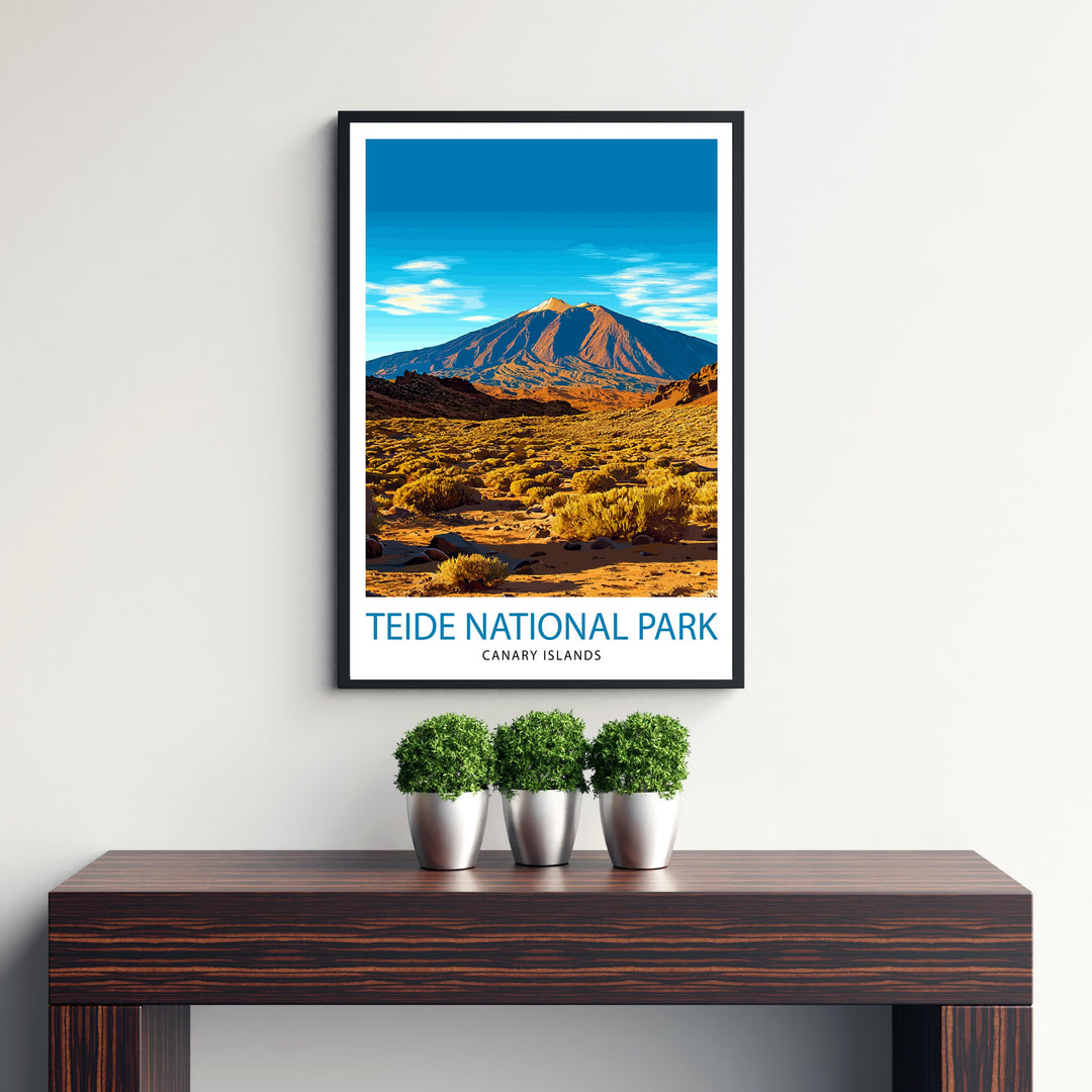 Teide National Park Tenerife Travel Print Wall Decor Wall Art Teide Wall Hanging Home Décor Teide Gift Art Lovers Spanish Art Lover Gift