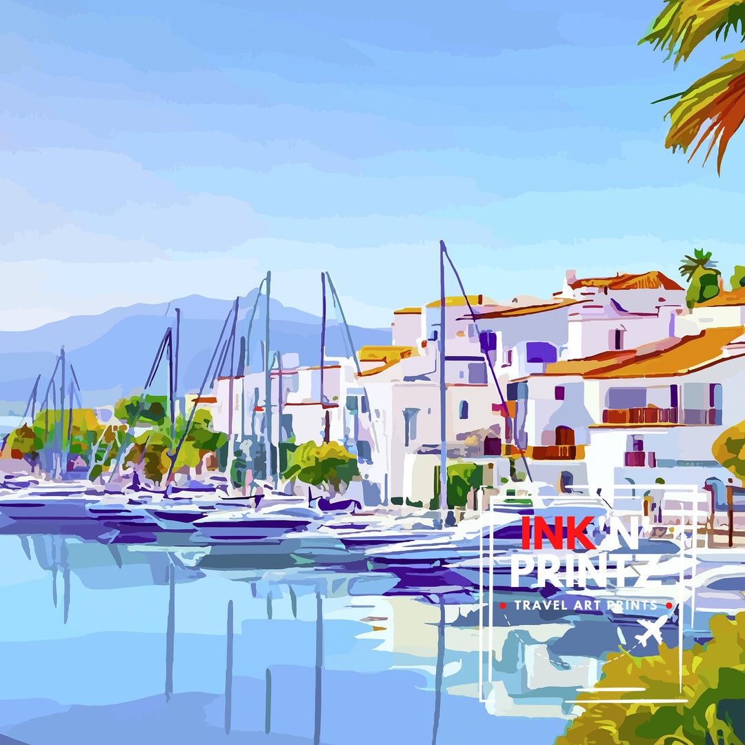 Estepona Spain Travel Print Wall Decor Wall Art Estepona Wall Hanging Home Décor Estepona Gift Art Lovers Spanish Art Lover Gift Print Art