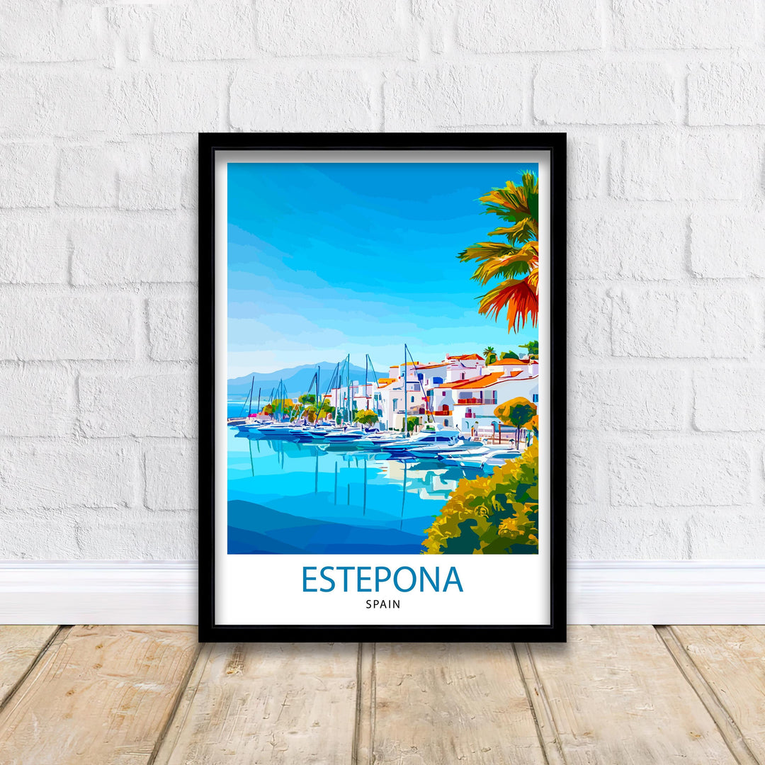 Estepona Spain Travel Print Wall Decor Wall Art Estepona Wall Hanging Home Décor Estepona Gift Art Lovers Spanish Art Lover Gift Print Art