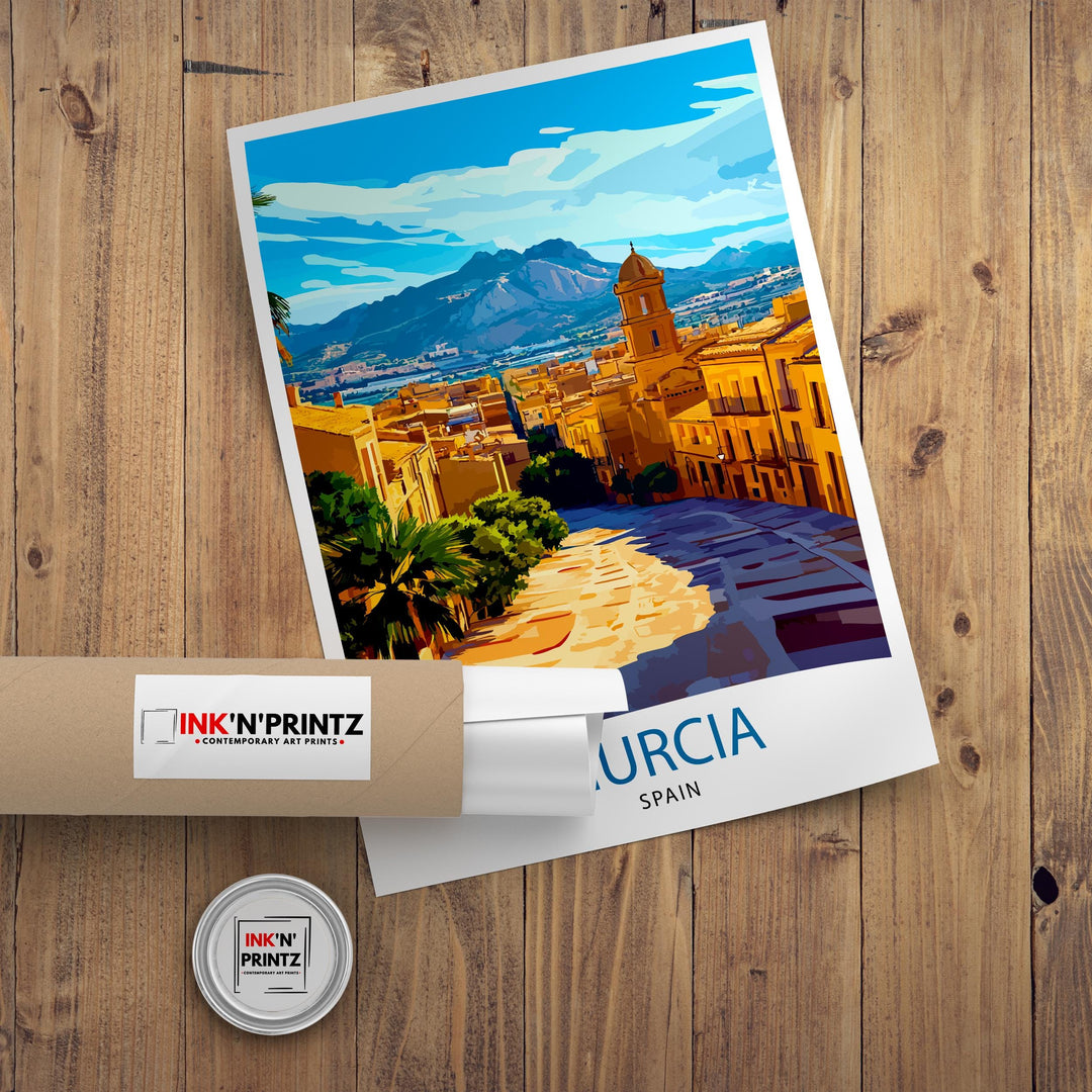 Murcia Spain Travel Poster