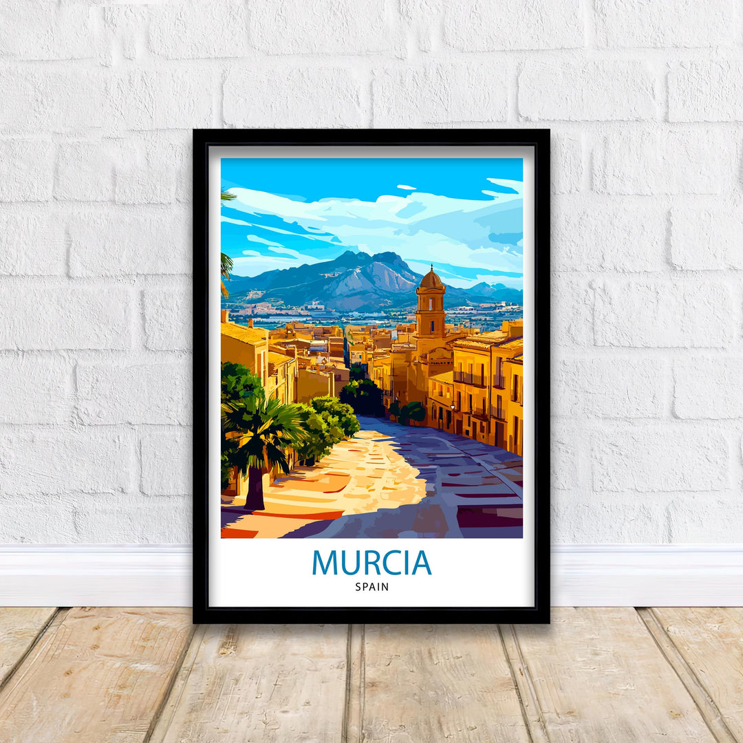 Murcia Spain Travel Print Wall Decor Wall Art Murcia Wall Hanging Home Décor Murcia Gift Art Lovers Spanish Art Lover Gift Print Art