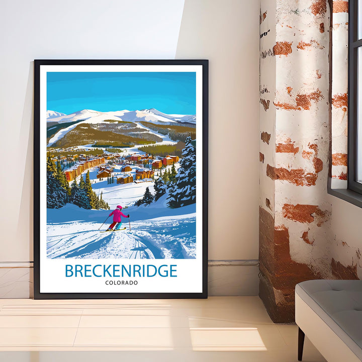 Breckenridge Colorado Travel Print Wall Decor Wall Art Breckenridge Wall Hanging Home Décor Breckenridge Gift Art Lovers American Art Lover