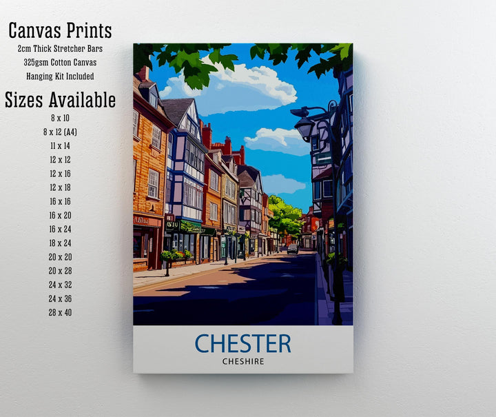 Cheshire England Travel Print Wall Decor Wall Art Cheshire Wall Hanging Home Décor Cheshire Gift Art Lovers British Art Lover Gift Print Art