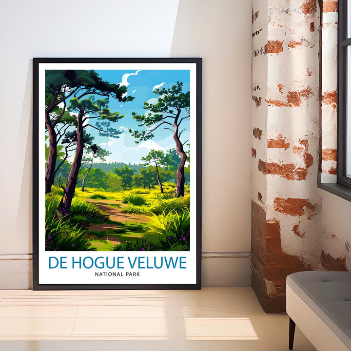 De Hoge Veluwe National Park Netherlands Travel Poster