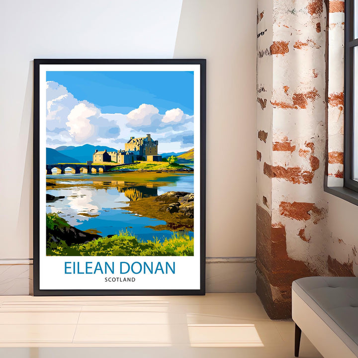 Eilean Donan Castle Scotland Travel Print Wall Decor Wall Art Eilean Donan Wall Hanging Home Décor Eilean Donan Gift Art Lovers Scottish Art