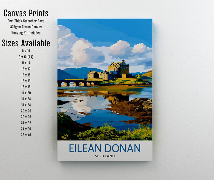 Eilean Donan Castle Scotland Travel Poster