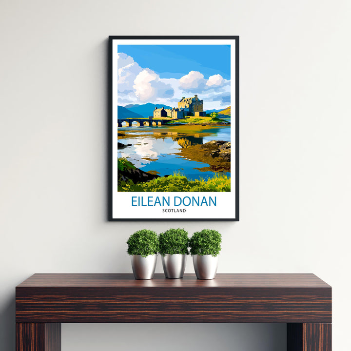 Eilean Donan Castle Scotland Travel Print Wall Decor Wall Art Eilean Donan Wall Hanging Home Décor Eilean Donan Gift Art Lovers Scottish Art