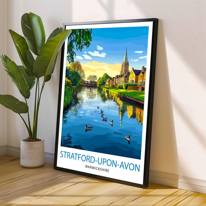 Stratford-upon-Avon England Travel Print Wall Decor Wall Art Stratford Wall Hanging Home Décor Stratford-upon-Avon Gift Art Lovers British