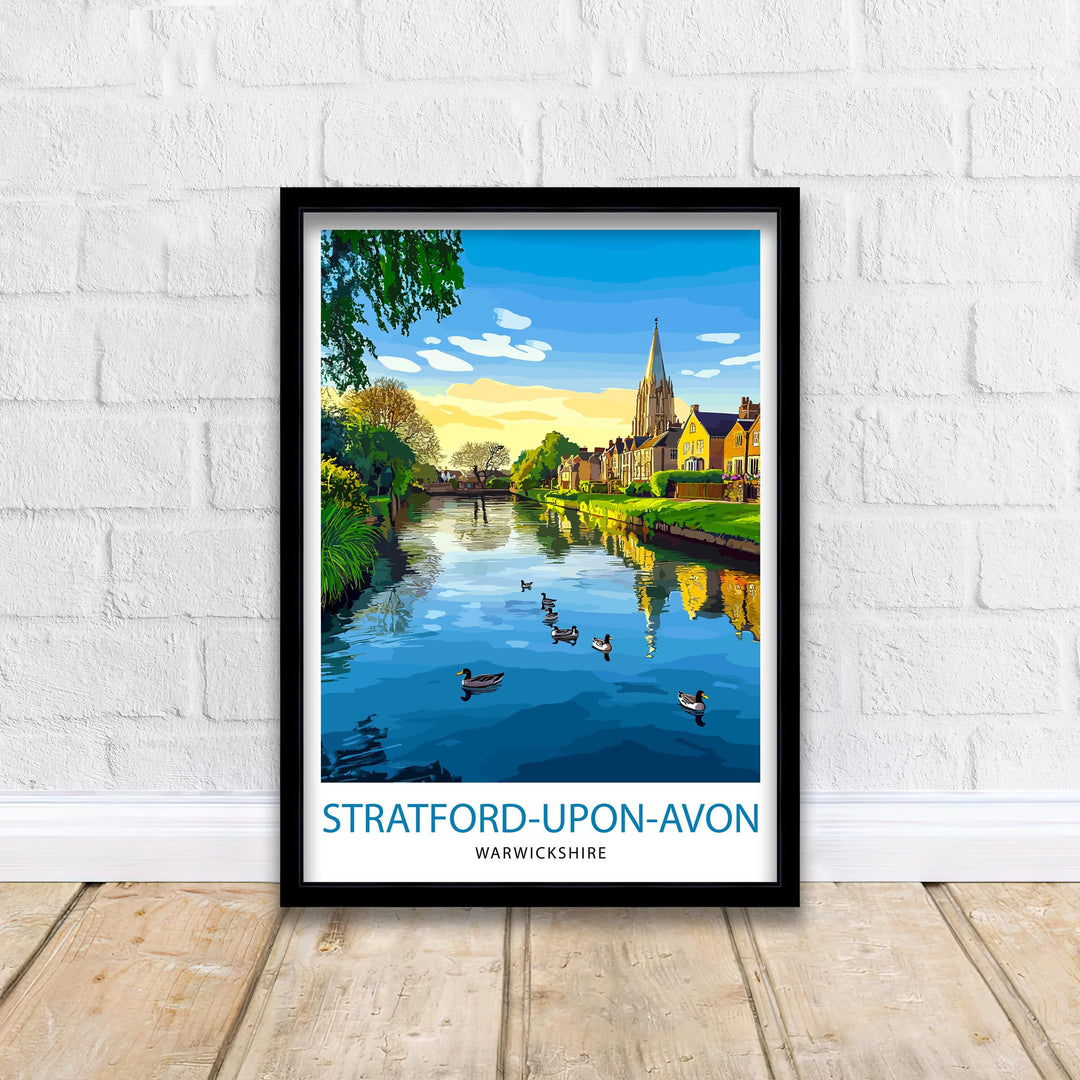 Stratford-upon-Avon England Travel Poster