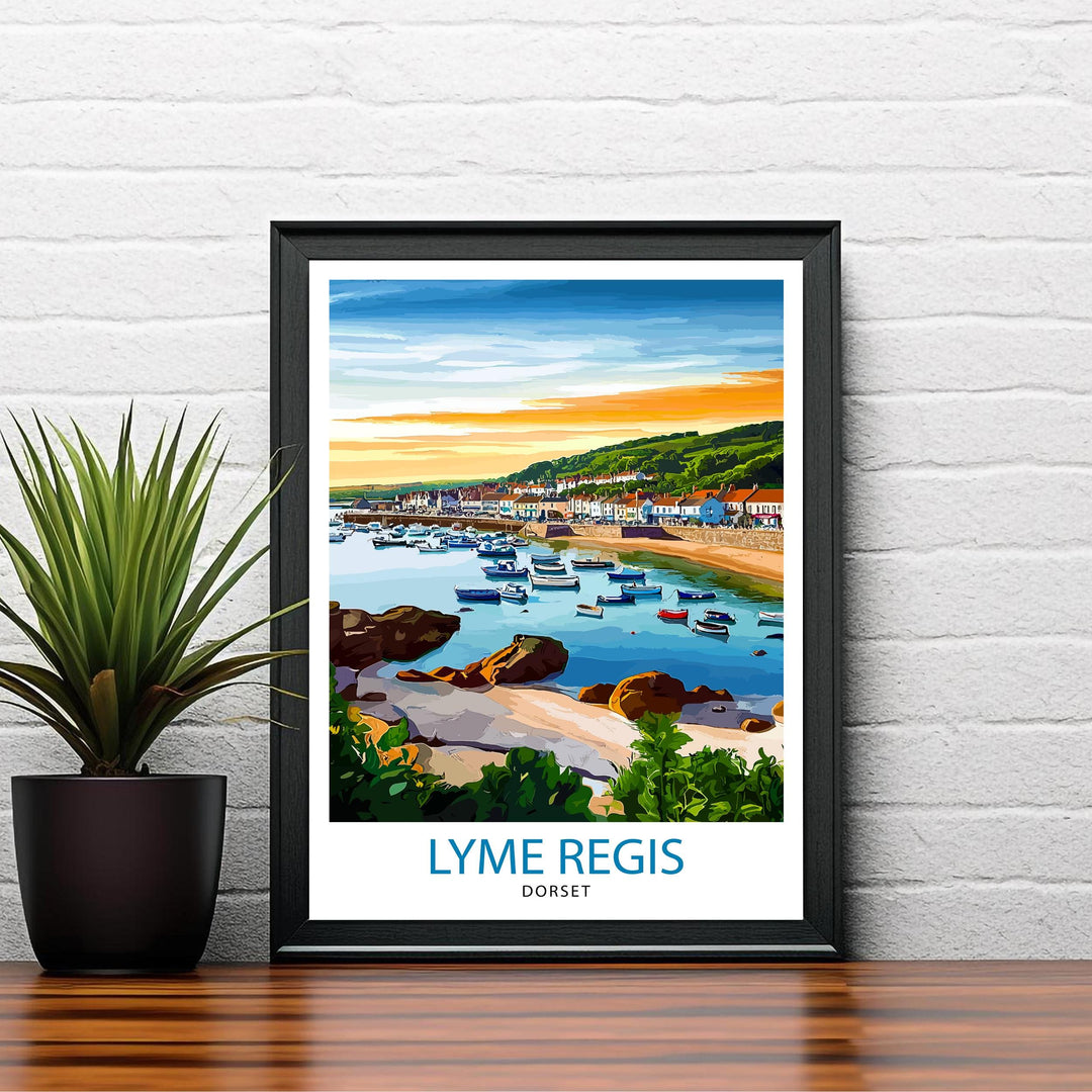 Lyme Regis Dorset Travel Poster