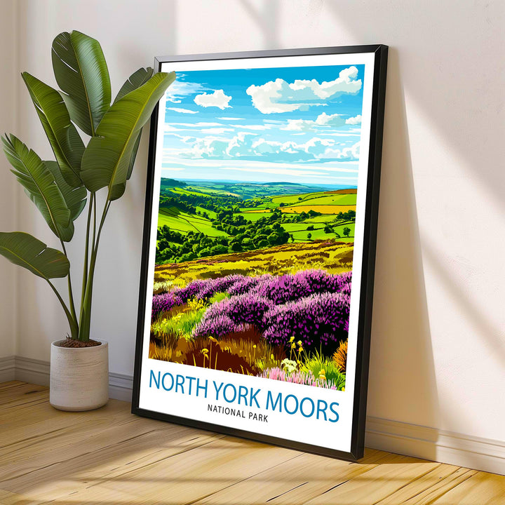 North York Moors England Travel Print Wall Decor Wall Art North York Moors Wall Hanging Home Décor North York Moors Gift Art Lovers British