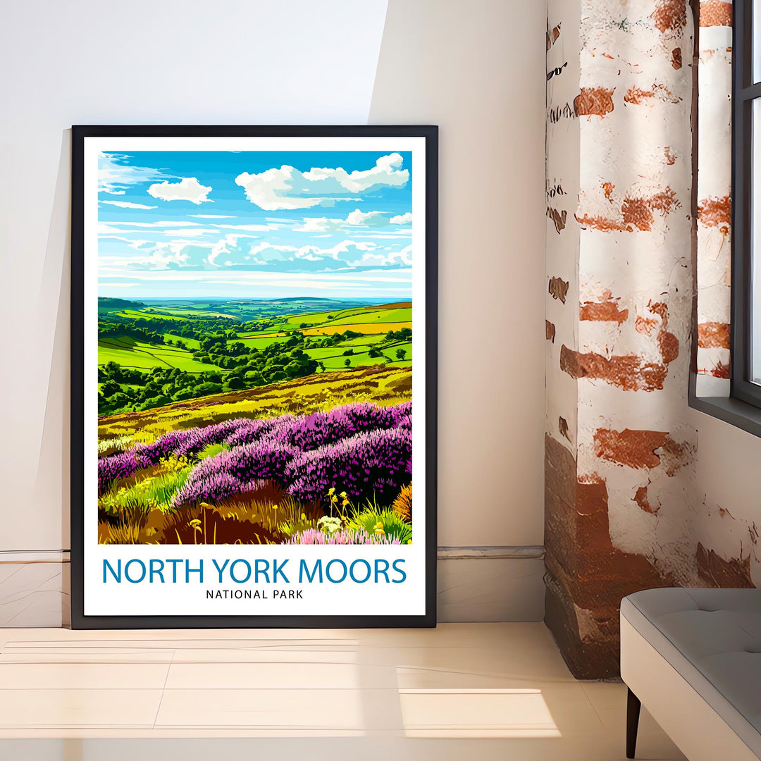 North York Moors England Travel Print Wall Decor Wall Art North York Moors Wall Hanging Home Décor North York Moors Gift Art Lovers British