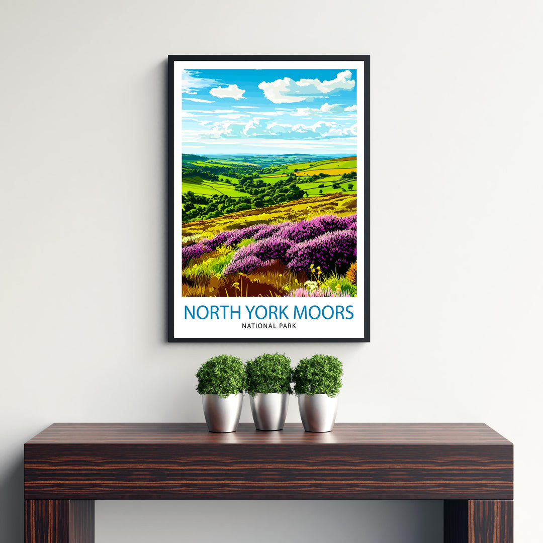 North York Moors England Travel Print Wall Decor Wall Art North York Moors Wall Hanging Home Décor North York Moors Gift Art Lovers British