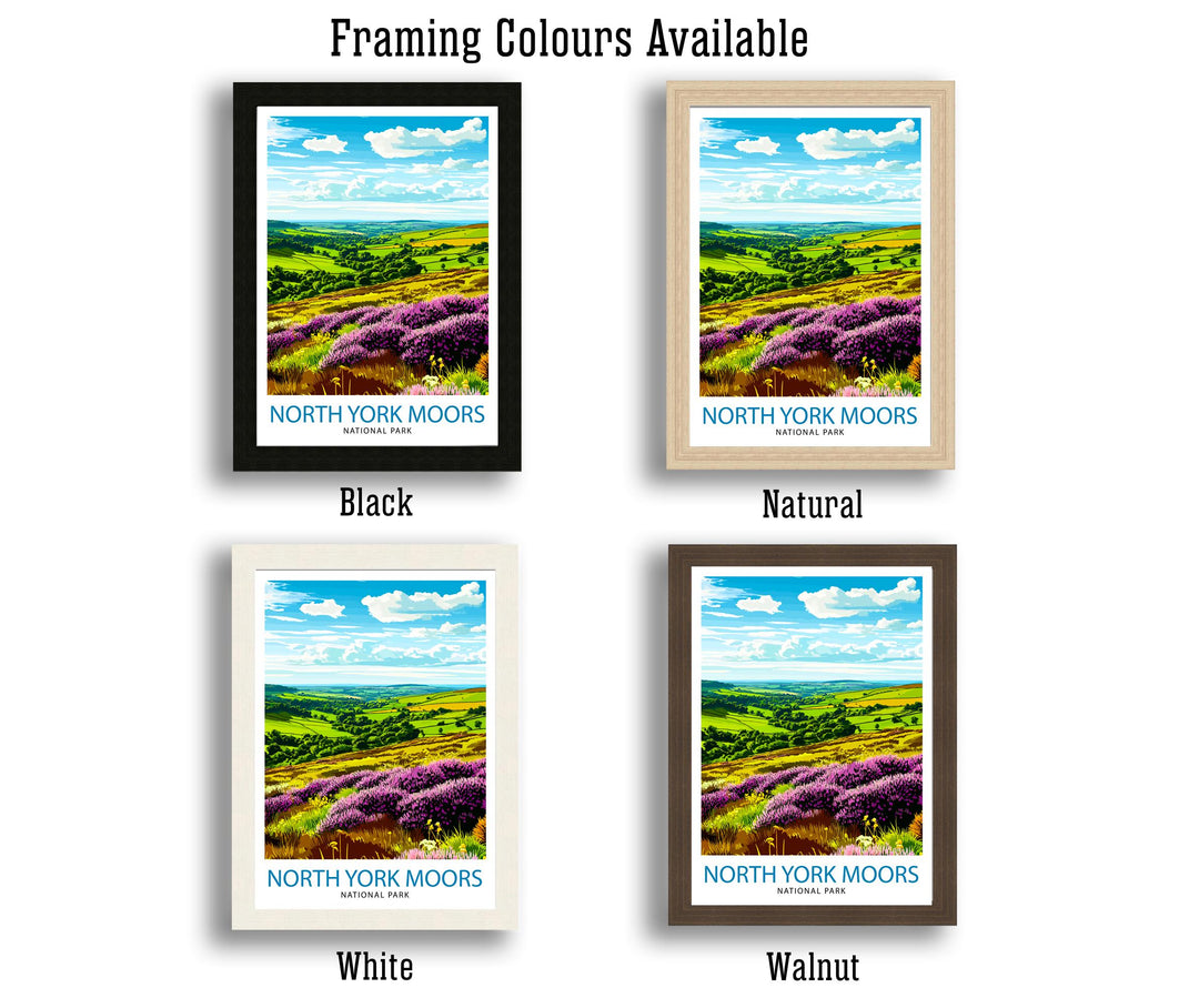 North York Moors England Travel Print Wall Decor Wall Art North York Moors Wall Hanging Home Décor North York Moors Gift Art Lovers British