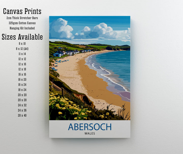 Abersoch Wales Travel Print Wall Decor Wall Art Abersoch Wall Hanging Home Décor Abersoch Gift Art Lovers Welsh Art Lover Gift Print Art