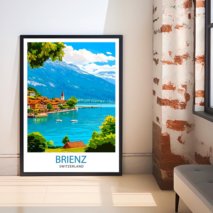 Brienz Switzerland Travel Print Wall Decor Wall Art Brienz Wall Hanging Home Décor Brienz Gift Art Lovers Swiss Art Lover Gift Print Art