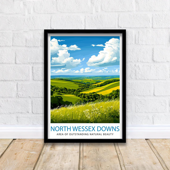 North Wessex Downs England Travel Print Wall Decor Wall Art North Wessex Downs Wall Hanging Home Décor North Wessex Downs Gift Art Lovers