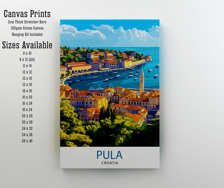 Pula Croatia Travel Poster