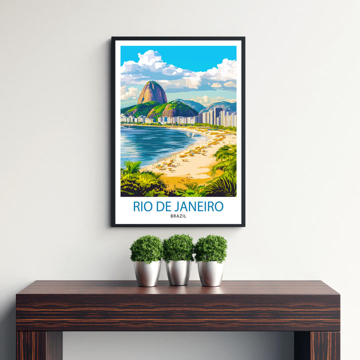 Rio de Janeiro Brazil Travel Poster