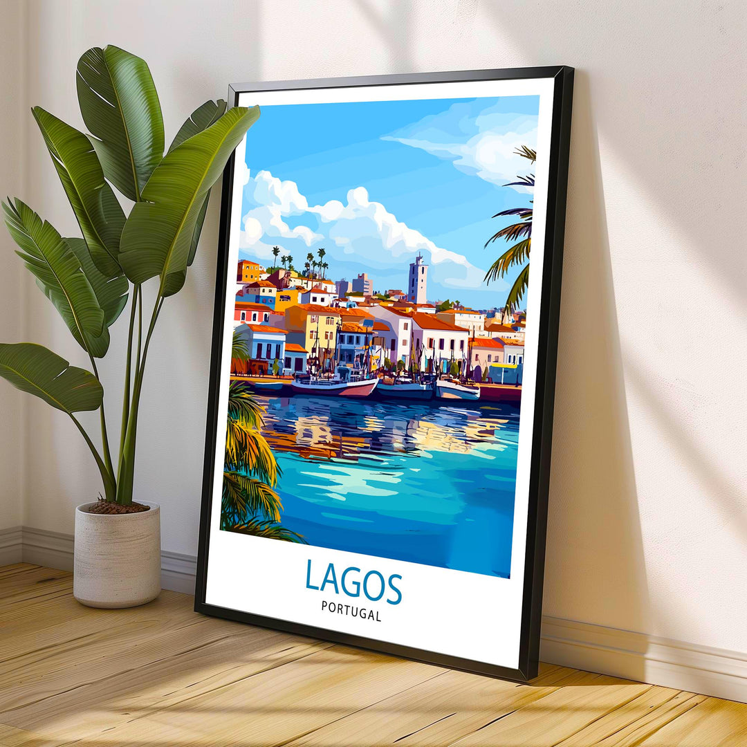 Lagos Portugal Travel Print Wall Decor Wall Art Lagos Wall Hanging Home Décor Lagos Gift Art Lovers Portuguese Art Lover Gift Print