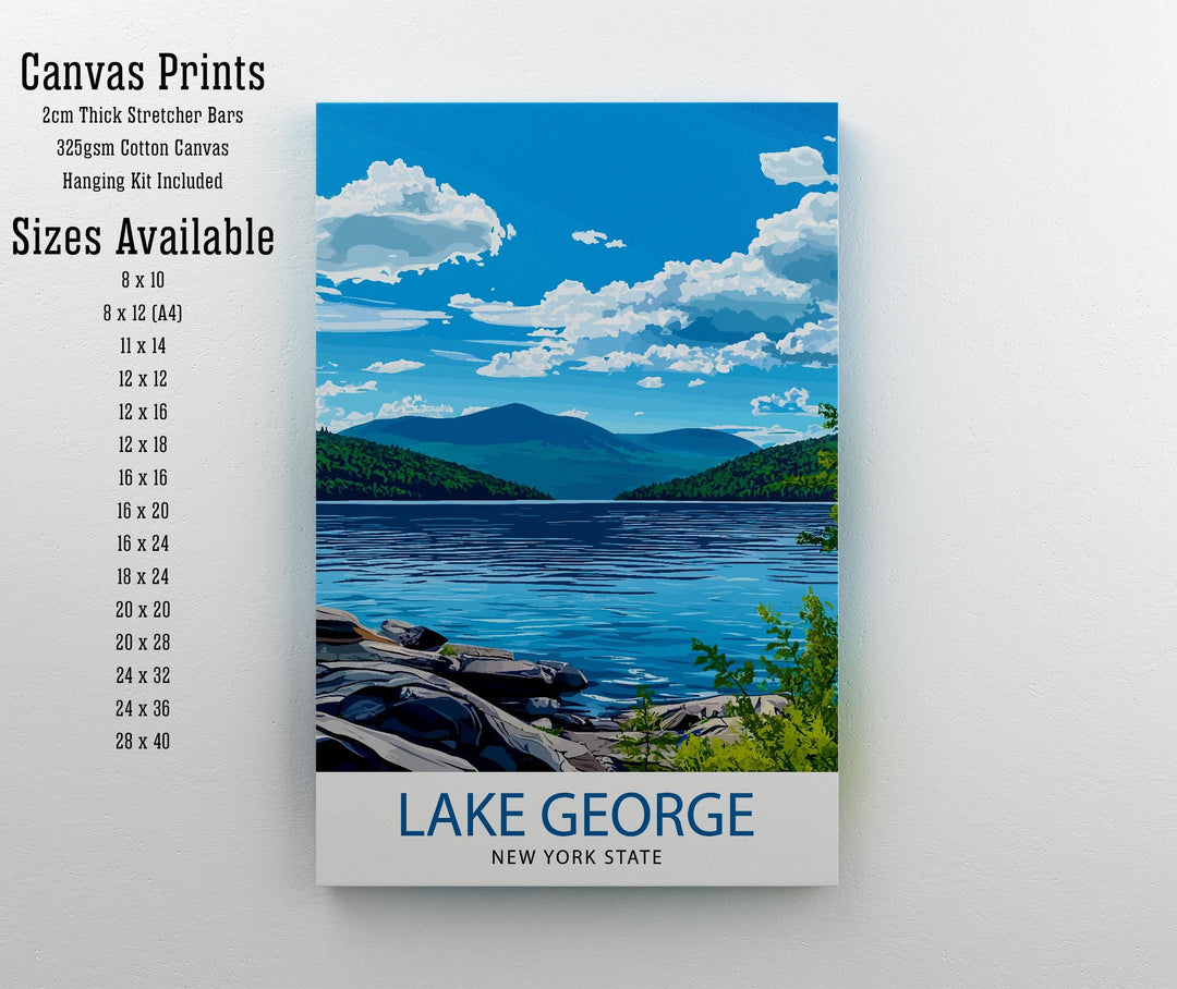 Lake George New York Travel Poster