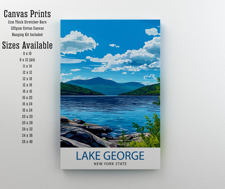 Lake George New York Travel Poster