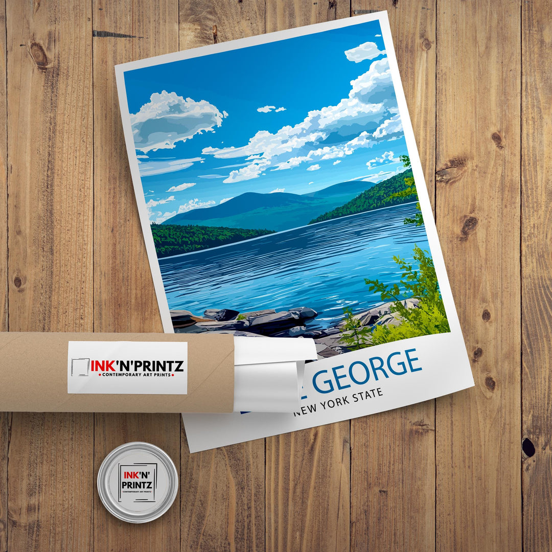 Lake George New York Travel Poster