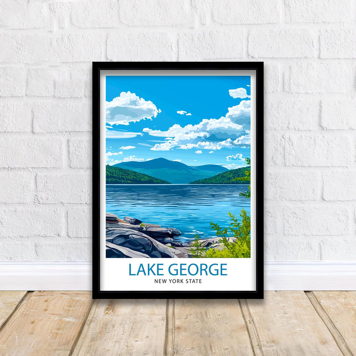 Lake George New York Travel Poster