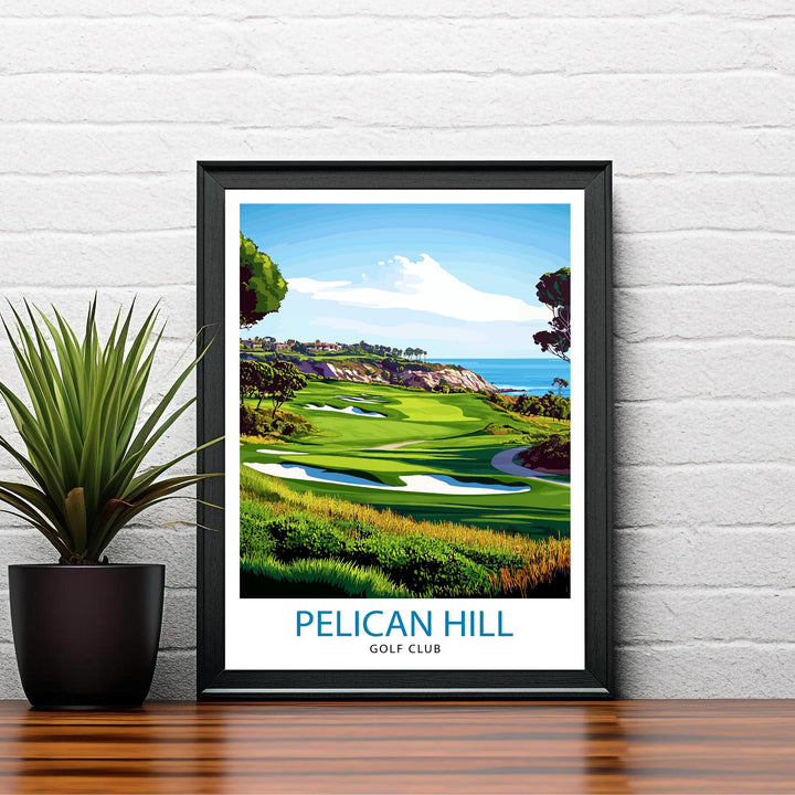 Pelican Hill Golf Club California Travel Poster