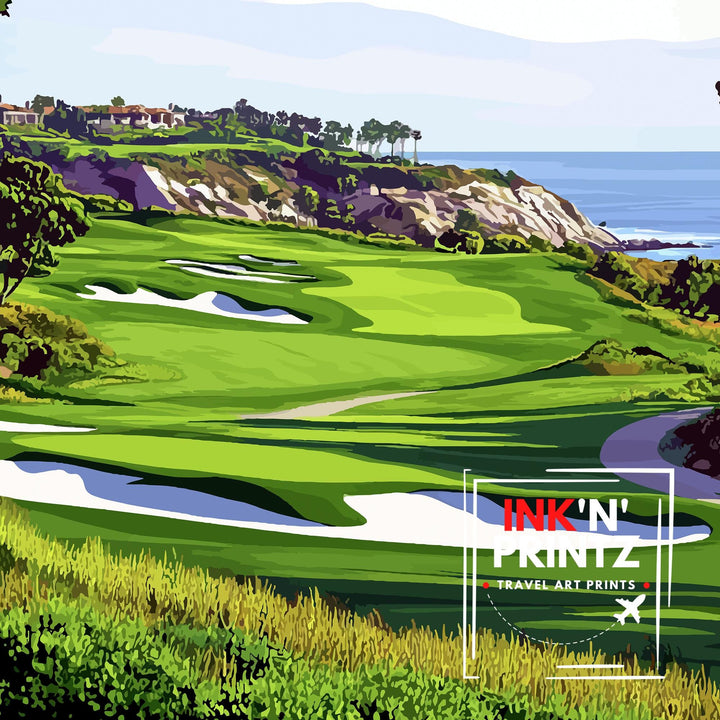 Pelican Hill Golf Club California Travel Poster