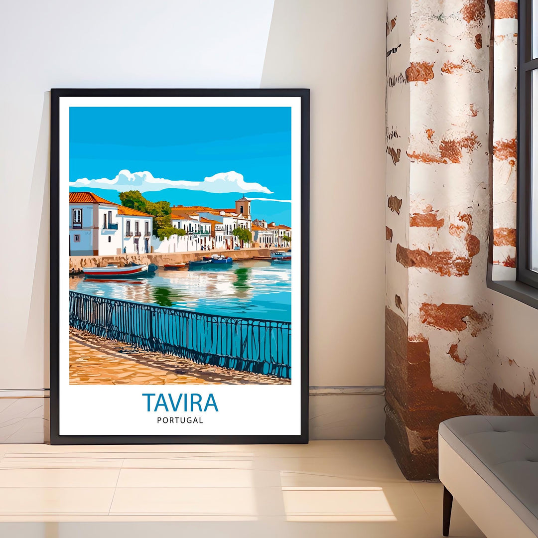 Tavira Portugal Travel Poster