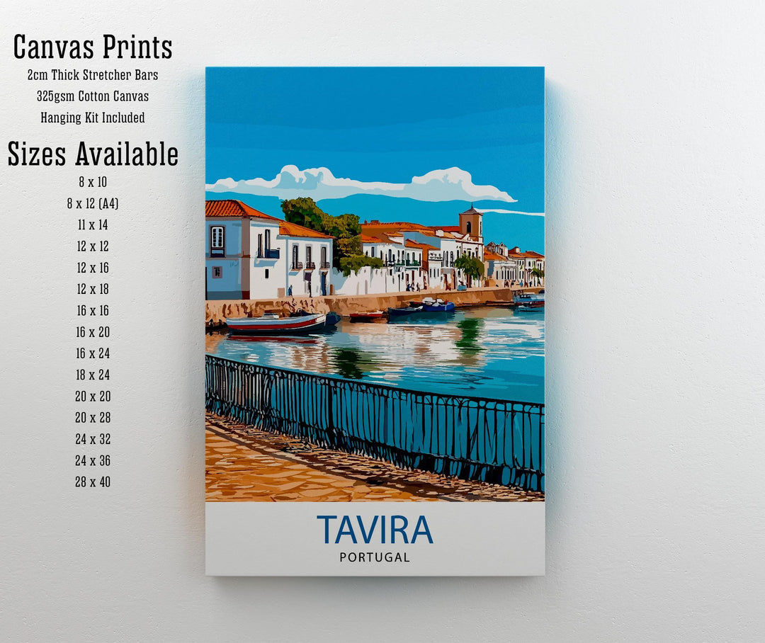 Tavira Portugal Travel Print Wall Decor Wall Art Tavira Wall Hanging Home Décor Tavira Gift Art Lovers Portuguese Art Lover Gift Print Art