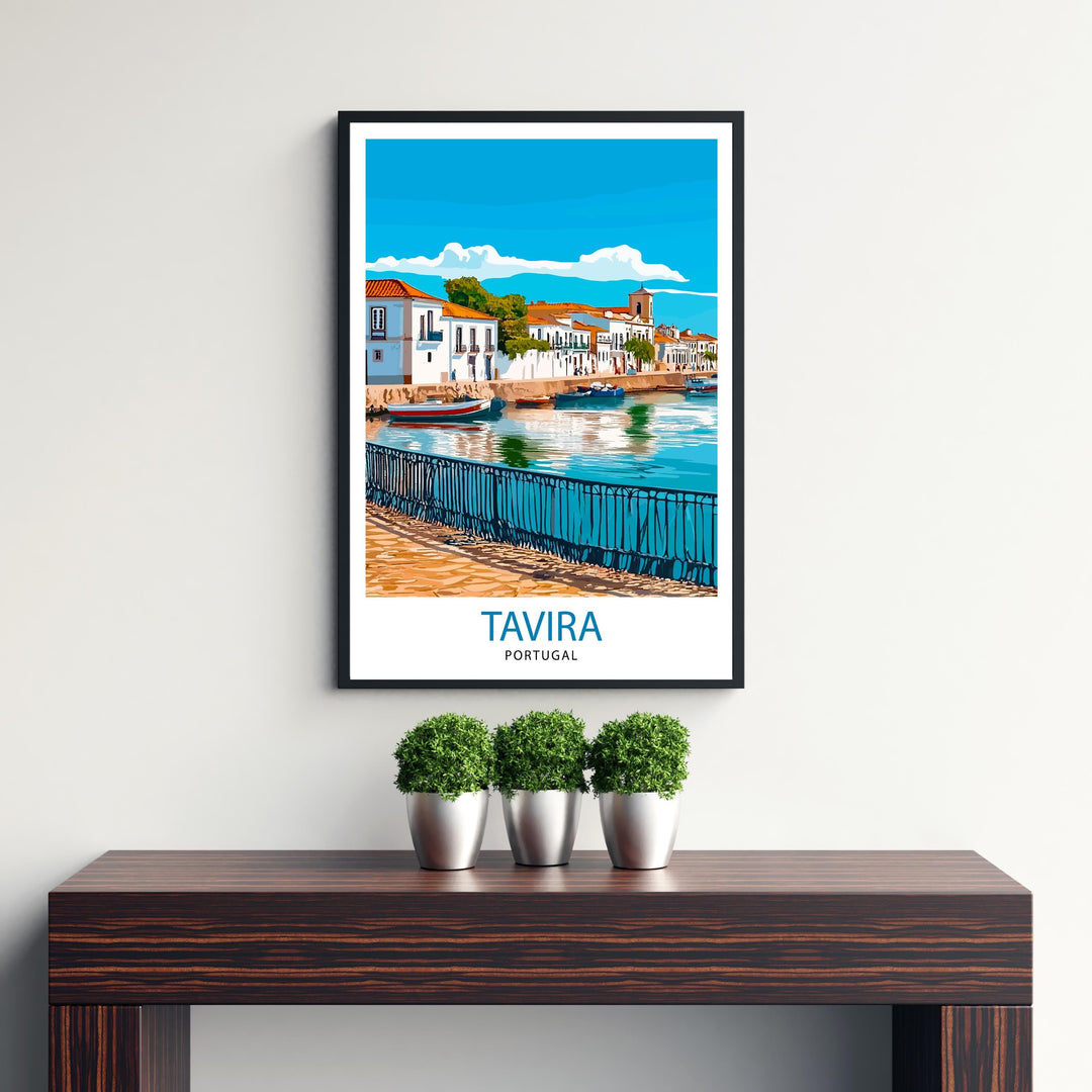 Tavira Portugal Travel Poster