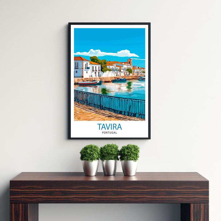 Tavira Portugal Travel Poster