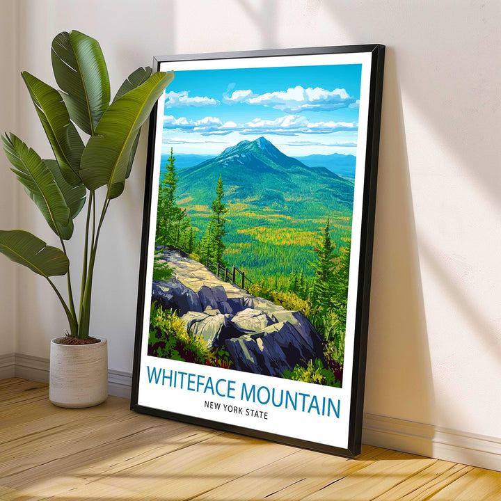 Whiteface Mountain New York Travel Poster