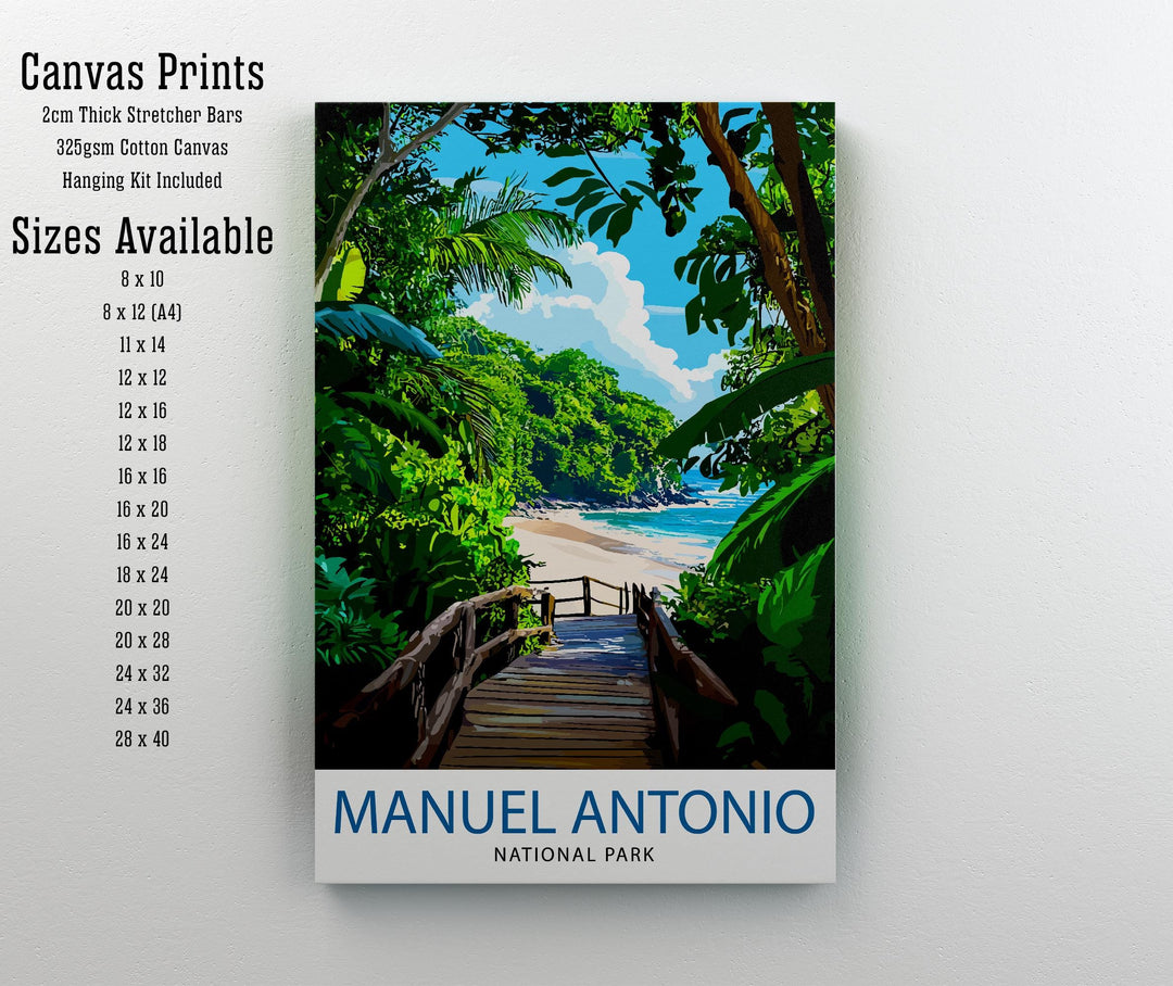 Manuel Antonio National Park Costa Rica Travel Print Wall Decor Wall Art Manuel Antonio Wall Hanging Home Décor Manuel Antonio Gift Art