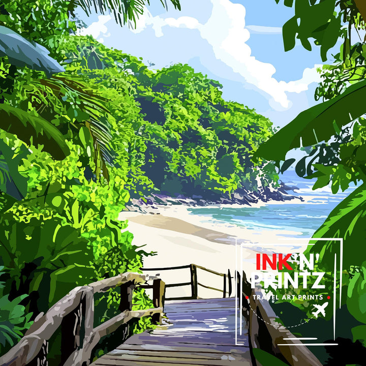 Manuel Antonio National Park Costa Rica Travel Poster