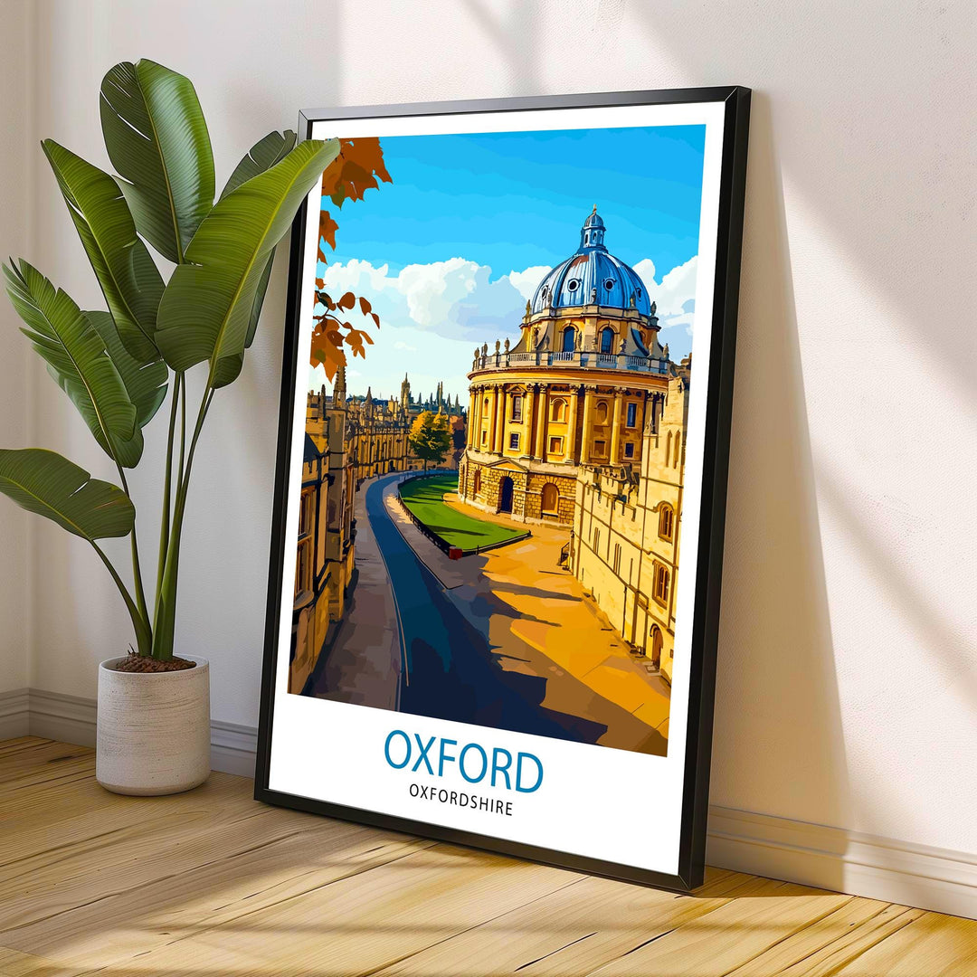 Oxford England Travel Print Wall Decor Wall Art Oxford University Wall Hanging Home Décor Oxford Gift Art Lovers British Art Lover Gift